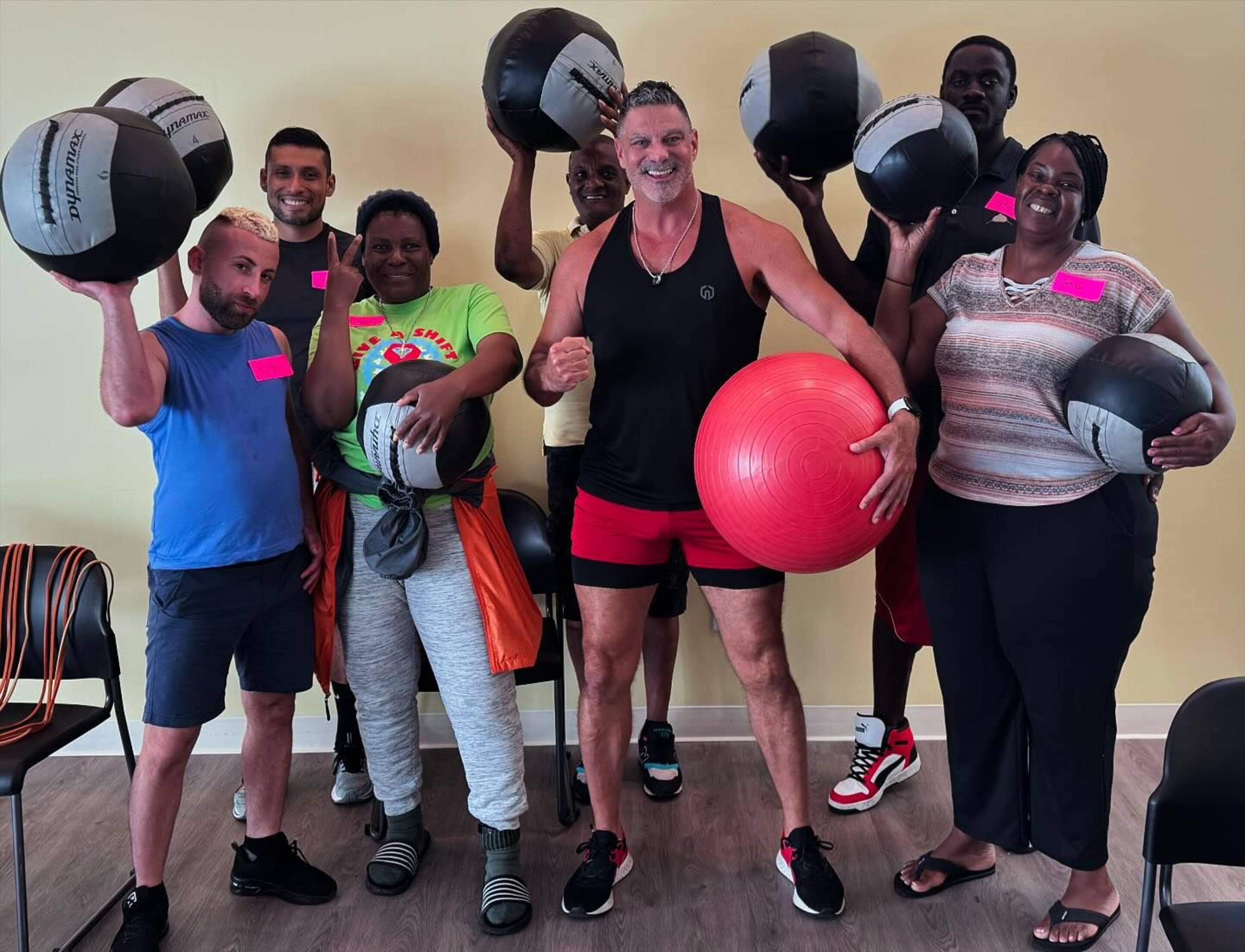Volunteers participating in a Broward House community event
