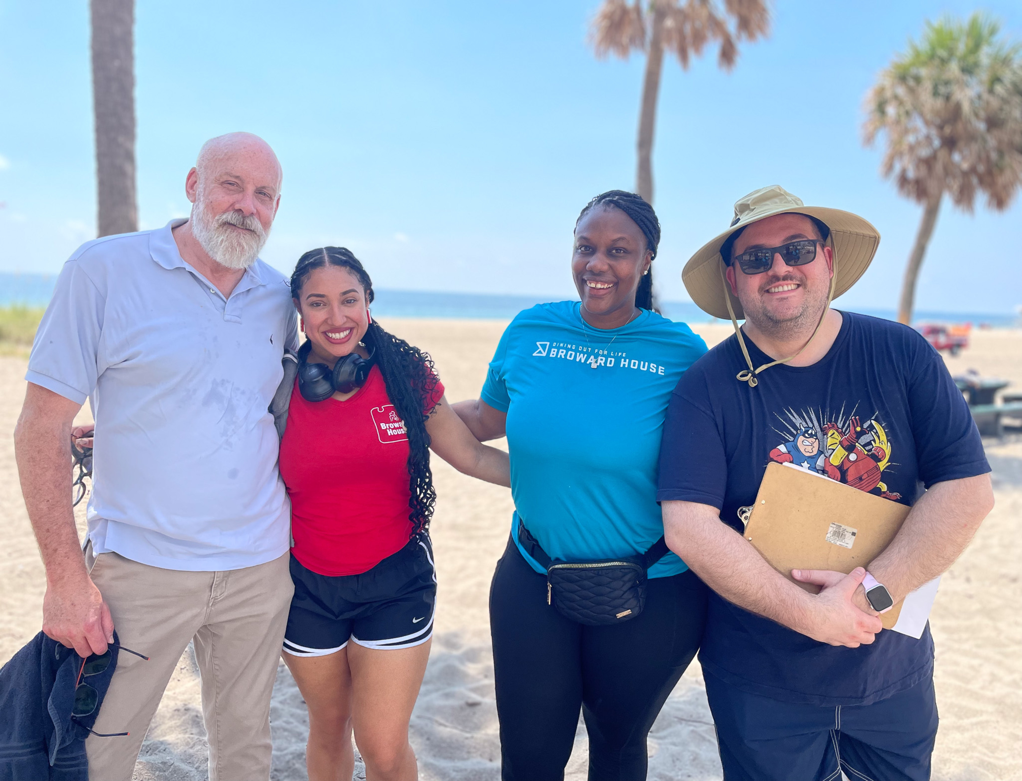Volunteers participating in a Broward House community event